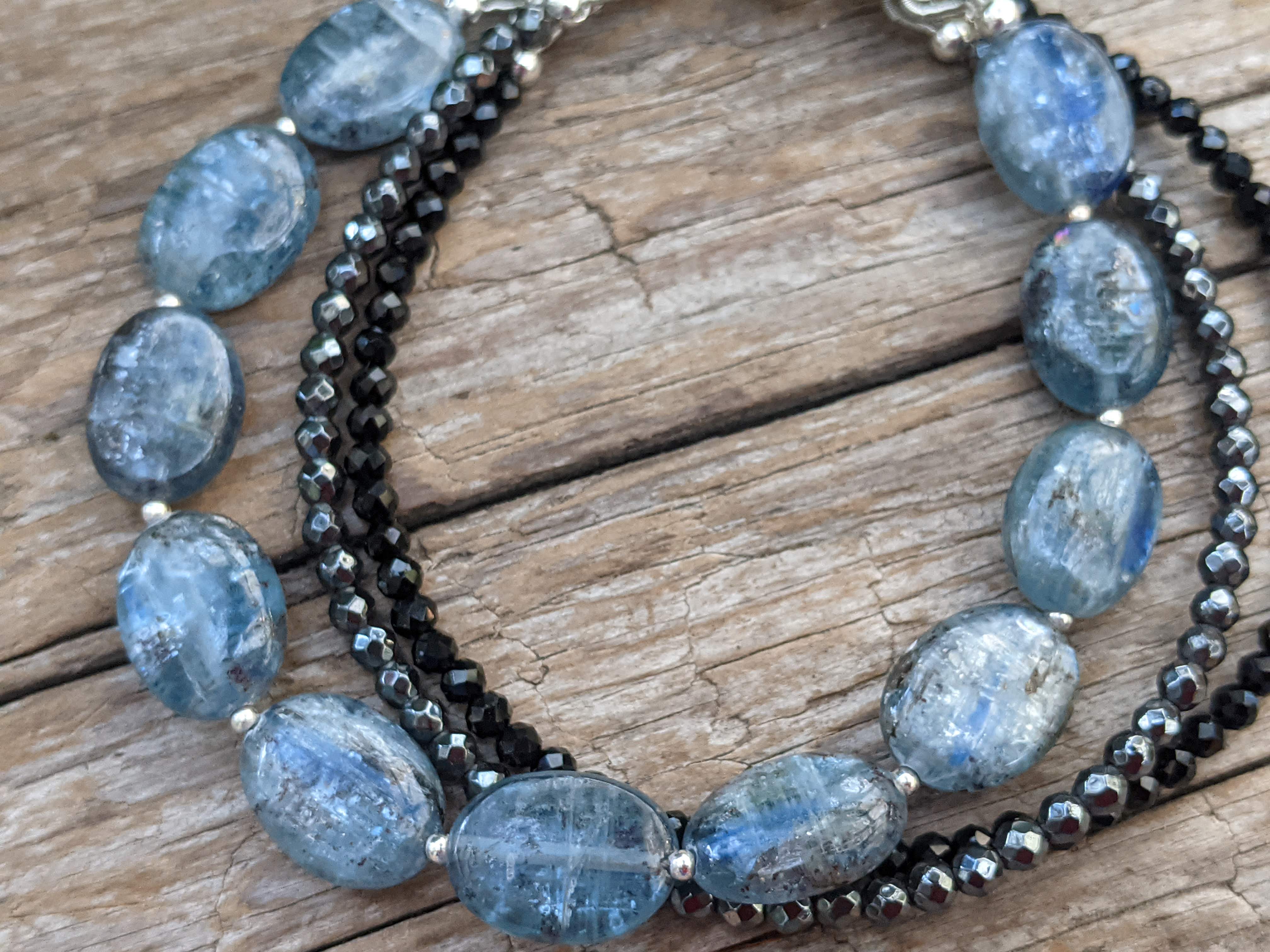 Blue Kyanite Multi Strand Bracelet
