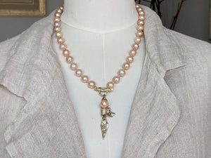Pink Edison Pearl Artisan Necklace
