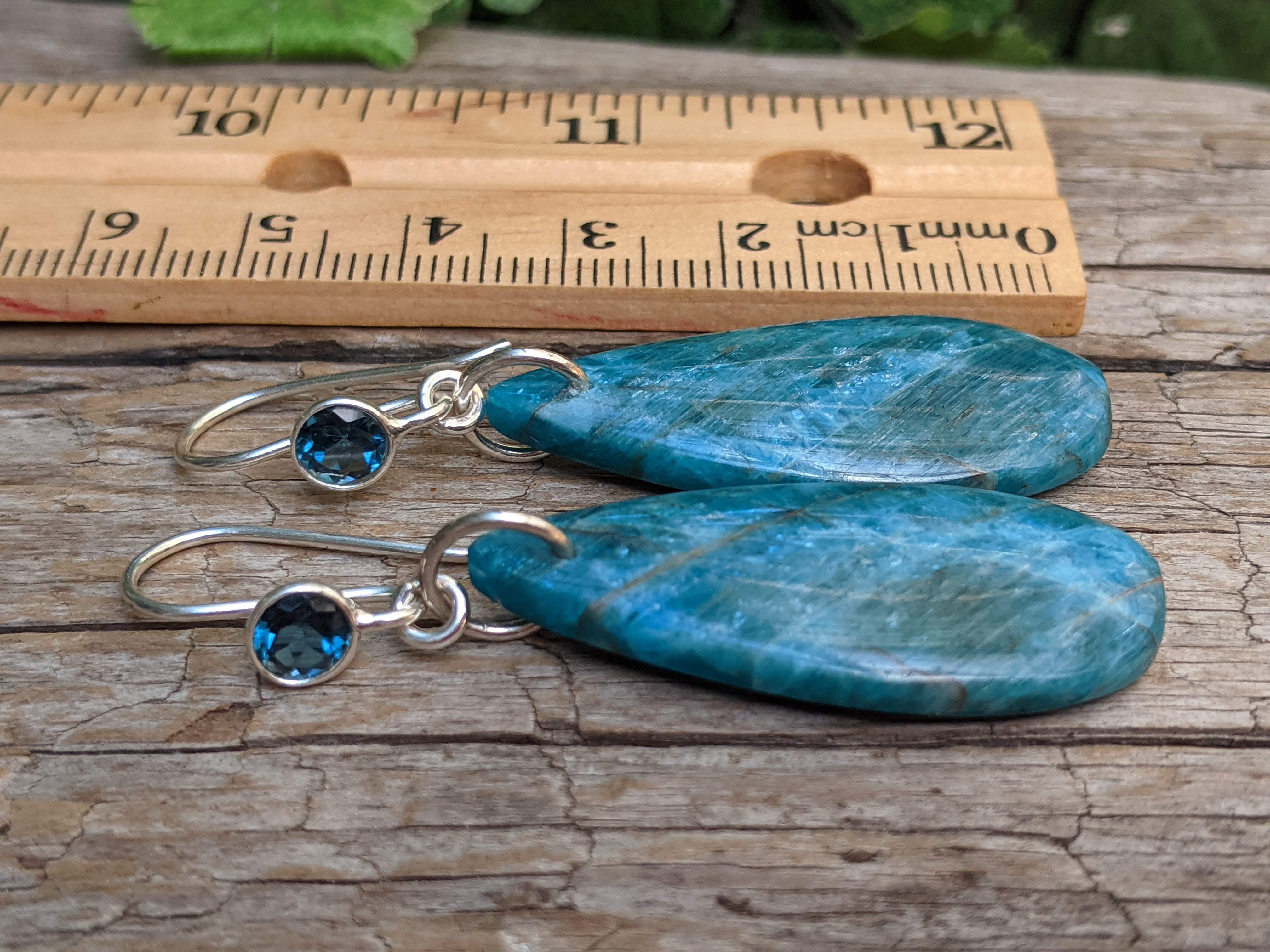 London Blue Topaz & Blue Apatite Earrings
