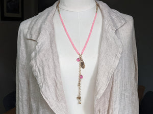 Pink Ethiopian Opal Necklace