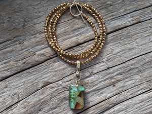 Monarch Opal Sparkle Necklace
