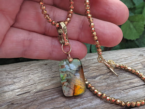 Monarch Opal Sparkle Necklace