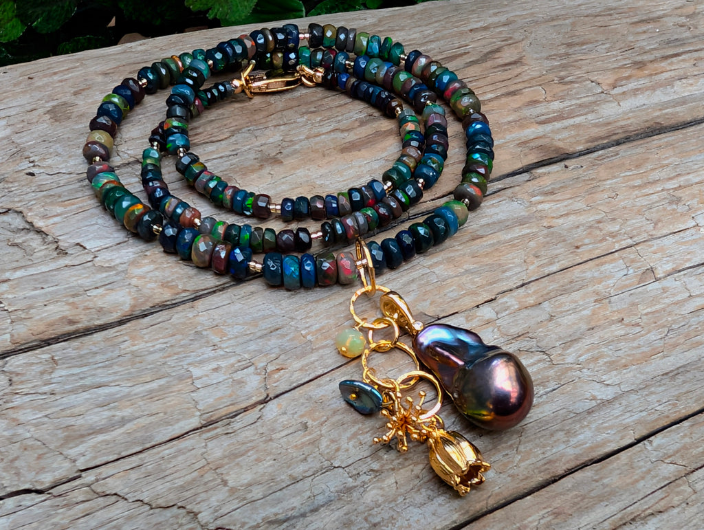 Black Opal Necklace