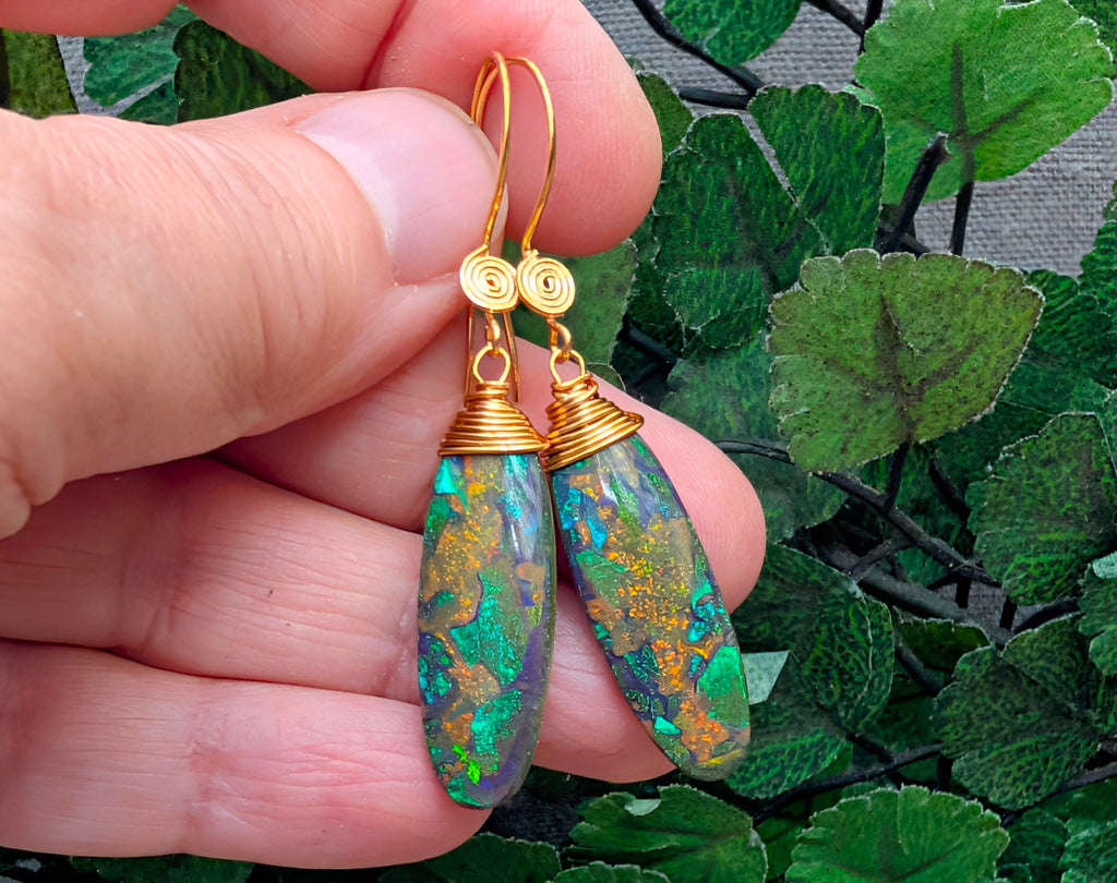 Opal Earrings