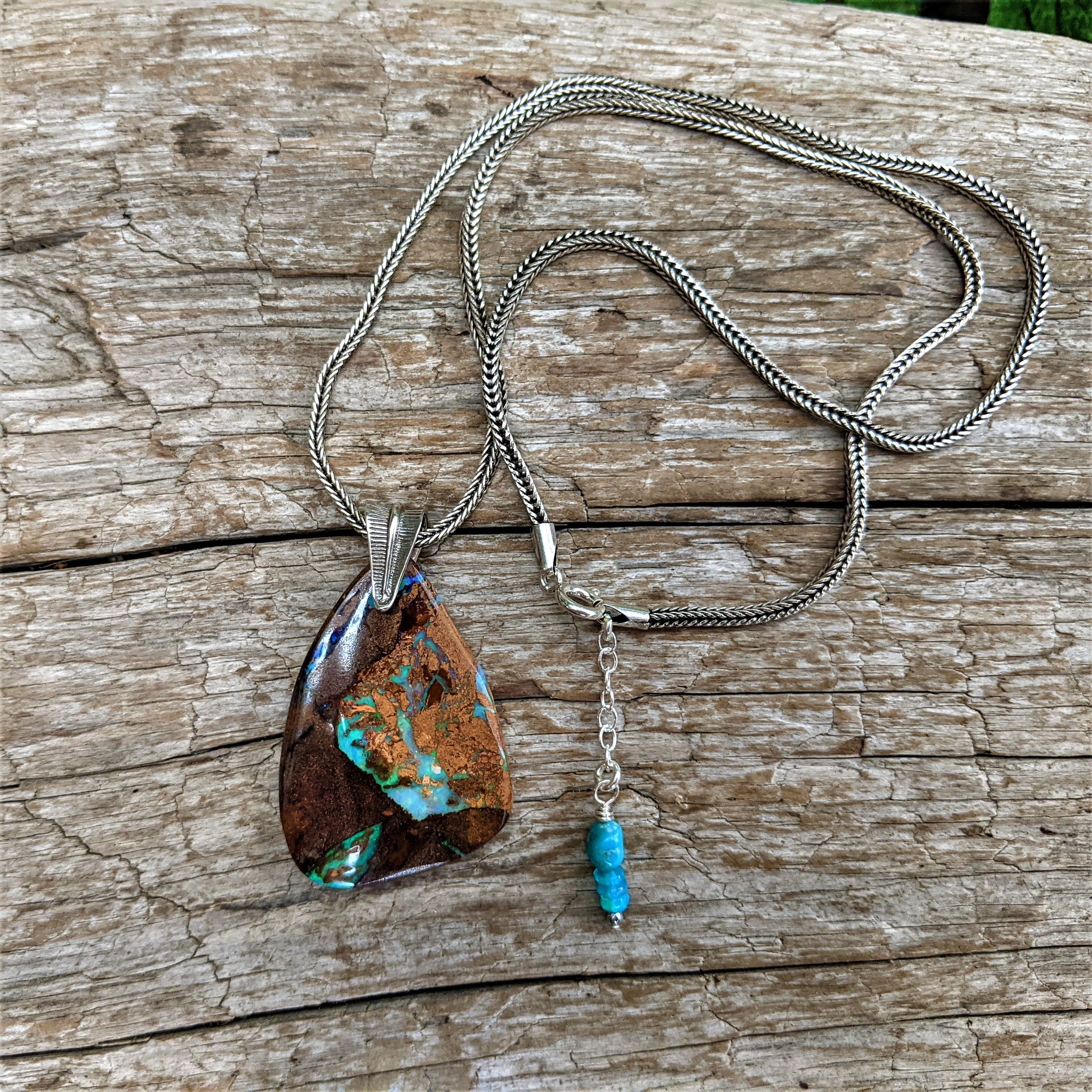 Australian Koroit Boulder Opal Necklace