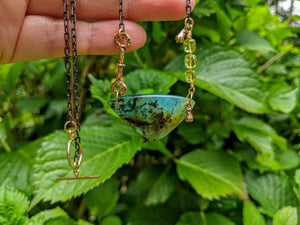 Peruvian Blue Opal Necklace