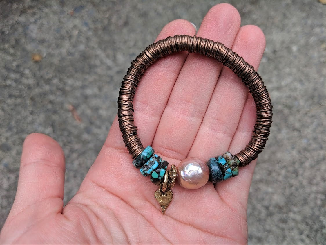 DIY elastic bracelets with freshwater pearls tutorial  Perles  Co
